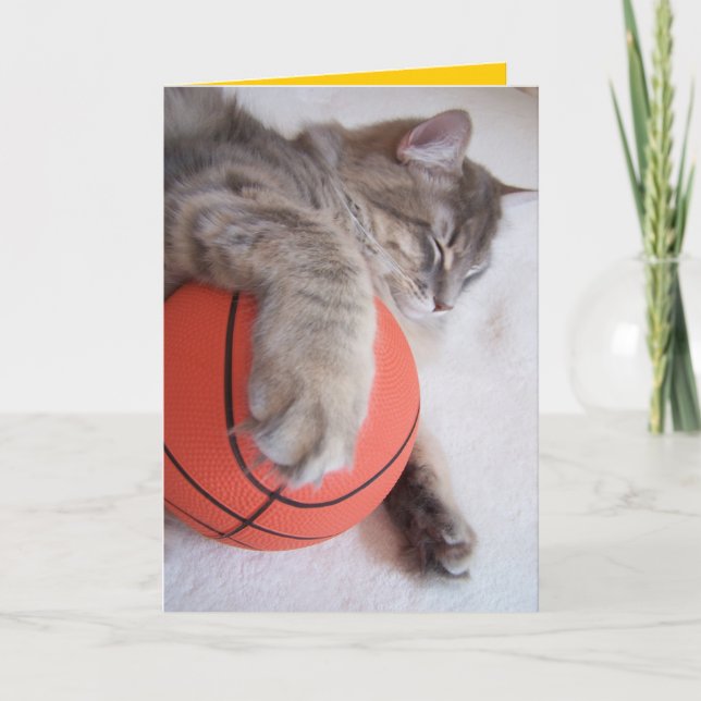 Cartão Formando dos sonhos do basquetebol (Frente)