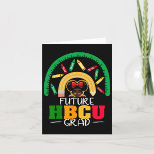 Cartão Formando Hbcu Futuro De Graduação De Garota Negra