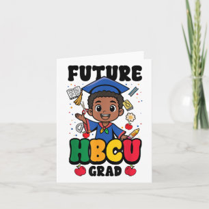 Cartão Formando Hbcu Futuro Graduado na Escola de Históri