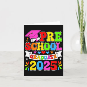 Cartão Formando pré-k Formando pré-escolar 2025 Gradu pré