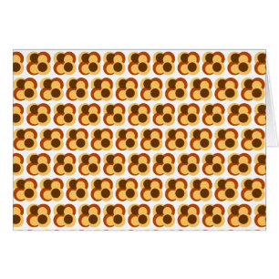 Cartão Formas circulares geométricas de Abstrato 70s