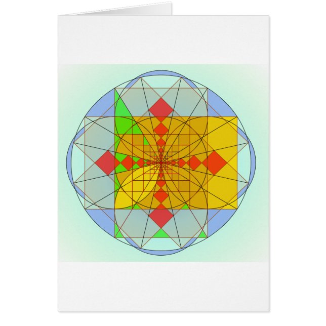 Cartão Formas douradas do retângulo (Frente)