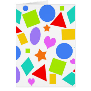 Cartão Formas e Cores