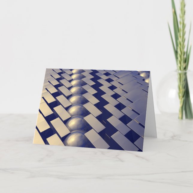 Cartão Formas Geométricas de Dourado (Frente)