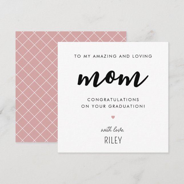 Cartão Formatação de Mãe Moderna e Bonita (Frente/Verso)