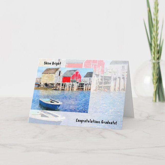 Cartão Formatação de Pás de Pesca Azuis (Frente)