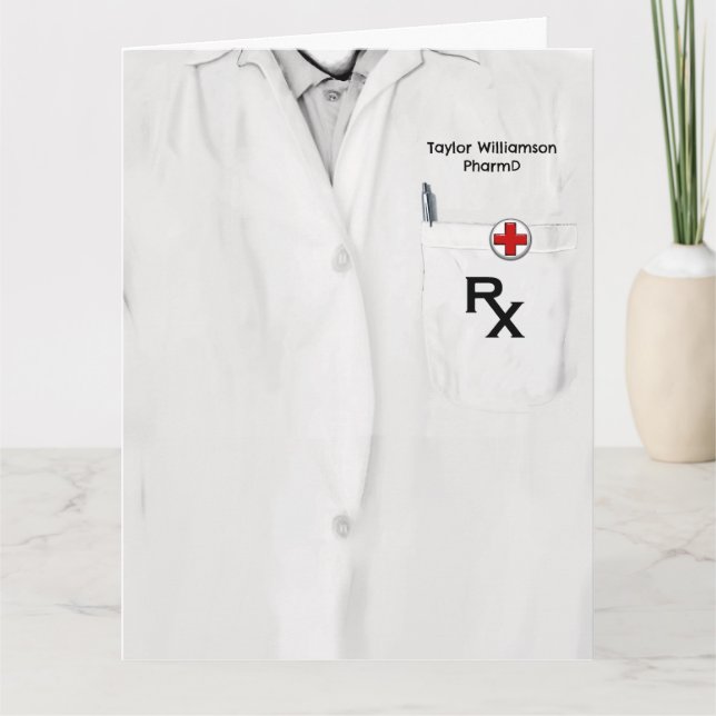 Cartão Formatação Farmacêutica na Faculdade de Farmácia (Frente)