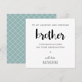 Cartão Formatação Personalizada Moderna e Cortês de Irmão