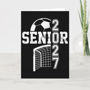 Cartão Formatura da Equipe de Futebol Senior 27 Jogador d