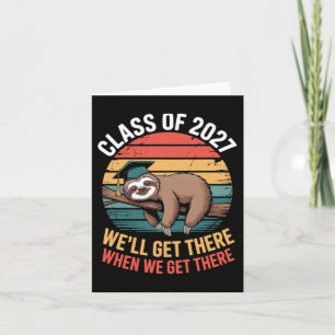 Cartão Formatura da Preguiça de 2027