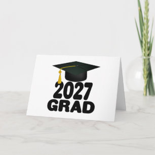 Cartão Formatura da Turma de 2027 em Destaque