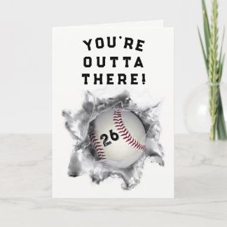Cartão Formatura de Beisebol 2026