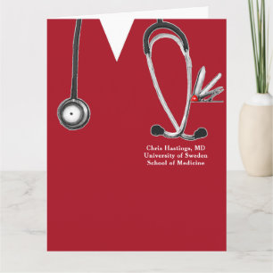 Cartão Formatura na Faculdade de Medicina