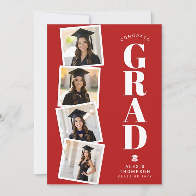 Cartão Formatura Personalizada de Escola ou Faculdade Mod (Frente)