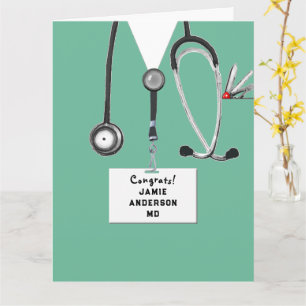 Cartão Formatura Personalizada de Faculdade de Medicina