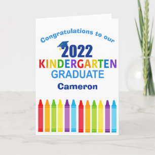 Cartão Formatura Personalizada de Jardim de Infância 2022