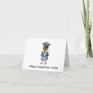 Cartão Formatura Personalizada de Meninas do Jardim de In