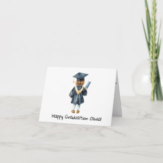 Cartão Formatura Personalizada de Meninas do Jardim de In