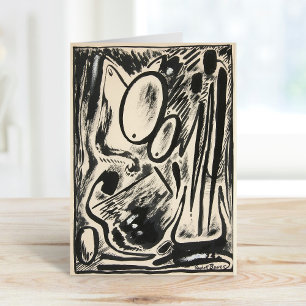 Cartão Formulários abstrato   Rudolf Bauer