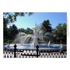 Cartão Forsyth Park Fountain, Savannah, Georgia, Card