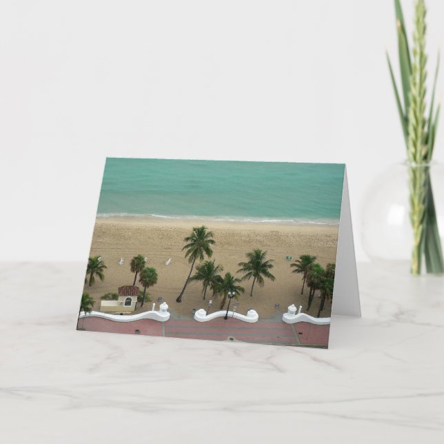 Cartão Fort Lauderdale Beach Aerial (Frente)