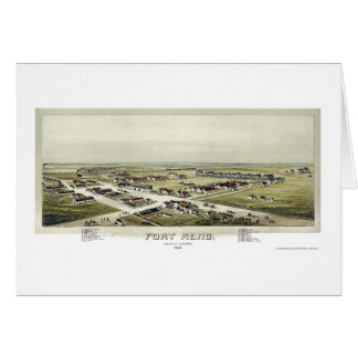 Cartão Forte Reno, mapa panorâmico da APROVAÇÃO - 1891