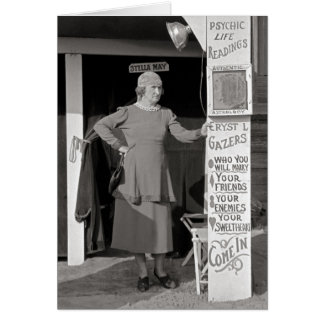 Cartão Fortune Teller, 1938