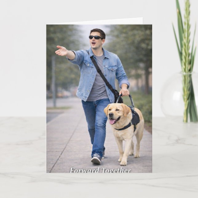 Cartão Forward Together – Guide Dog Team Graduation Card (Frente)