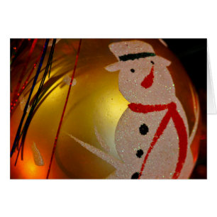 Cartão Fosco Snowman Ornament