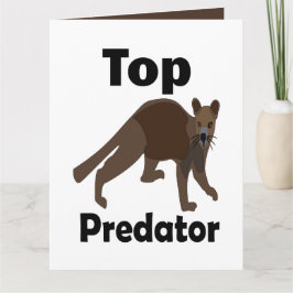 Cartão Fossa Carnívoro Predador Principal Madagascar