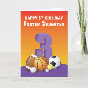 Cartão Foster Filha - Salas de aniversário de 3 anos Esp