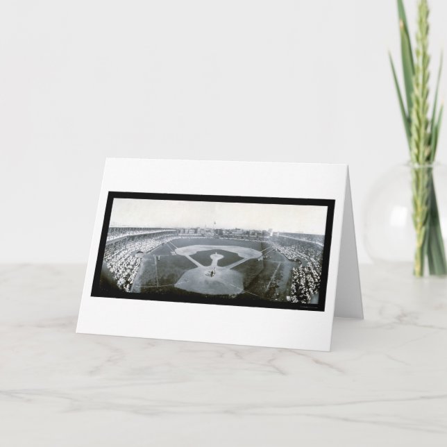 Cartão Foto 1908 do basebol de Cubs Giants (Frente)