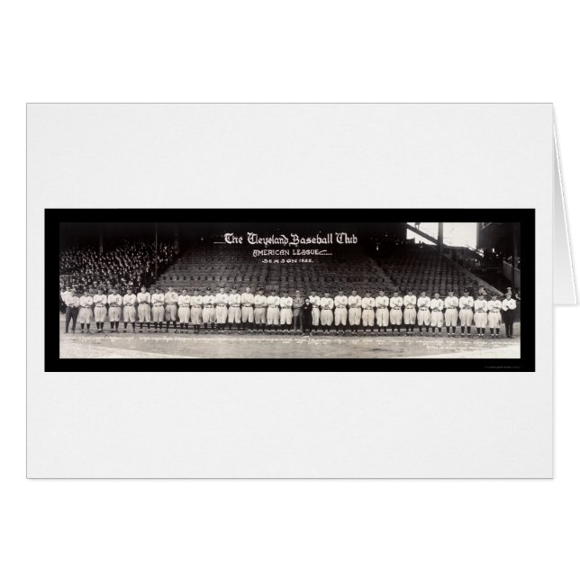Cartão Foto 1922 do Baseball Club Ohio (Frente Horizontal)