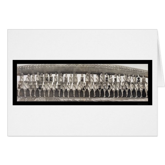 Cartão Foto 1953 da representação histórica da senhorita (Frente Horizontal)