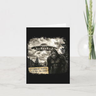 Cartão Foto antiga engraçada de bigfoot alienígena ufo co