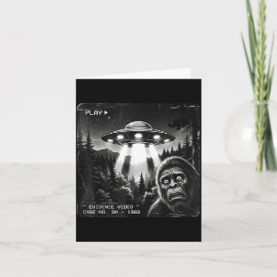 Cartão Foto antiga engraçada de evidência de bigfoot alie