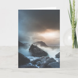 Cartão Foto da costa da Noruega