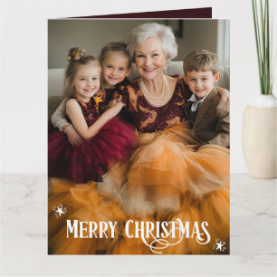 Cartão Foto da família Feliz Natal