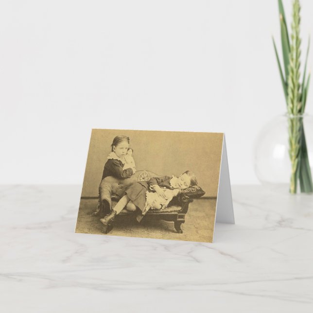 Cartão Foto da Morte na Era Vitoriana (Frente)