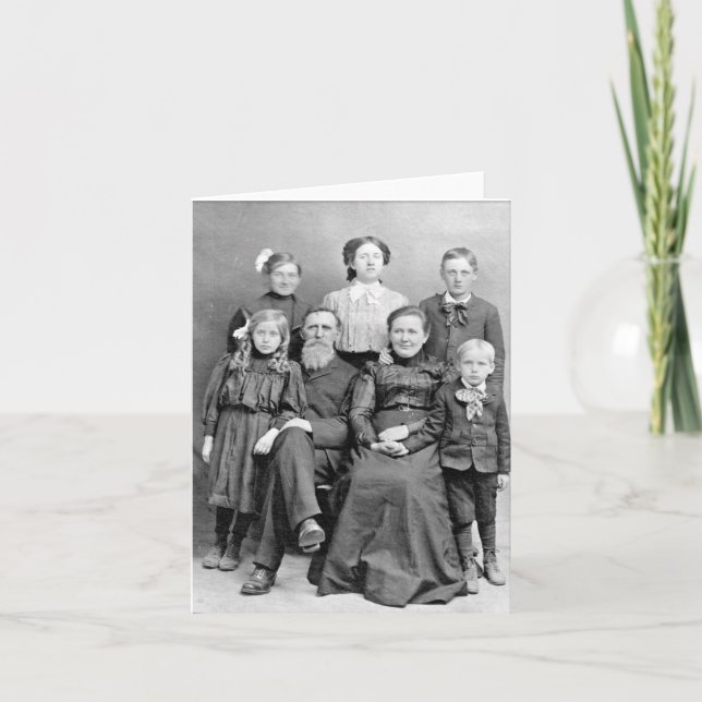 Cartão Foto da Morte na Era Vitoriana (Frente)