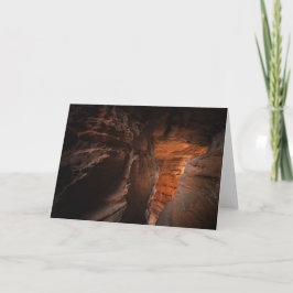 Cartão Foto da natureza da gruta Sandstone
