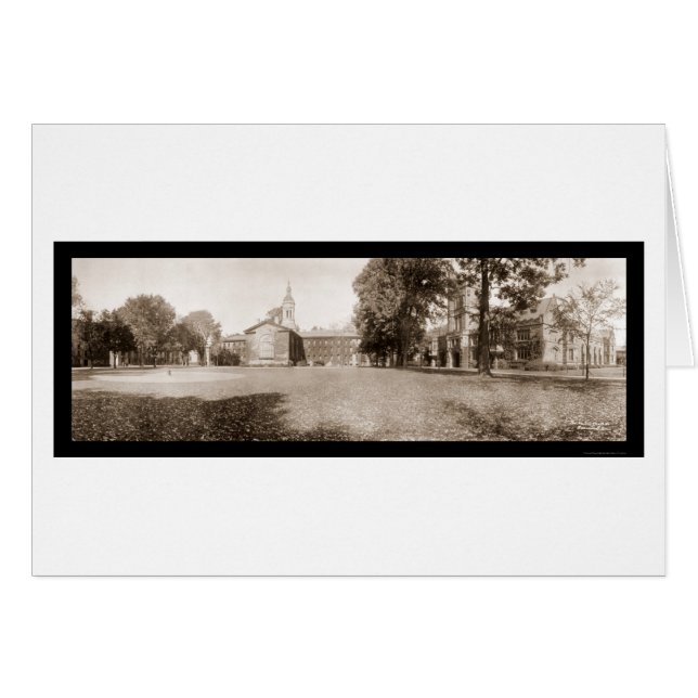 Cartão Foto da Universidade de Princeton 1909 (Frente Horizontal)