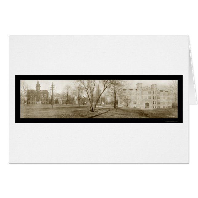 Cartão Foto da Universidade Vanderbilt 1909 (Frente Horizontal)