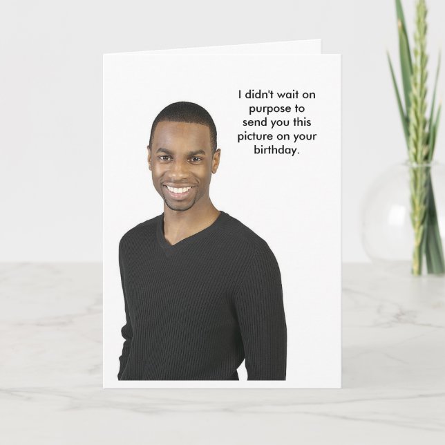 Cartão Foto de aniversário (Frente)