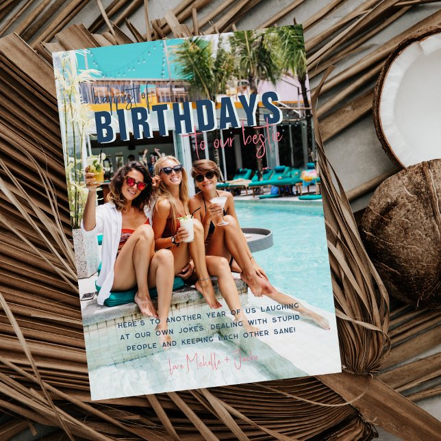 Cartão Foto de Aniversário Moderno (Criador carregado)