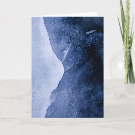 Cartão Foto de Arte Azul Abstrato