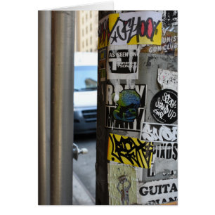Cartão Foto de arte na rua de Grafite urbano Nova Iorque