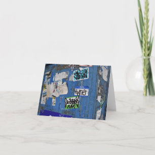 Cartão Foto de arte na rua de Grafite urbano Nova Iorque