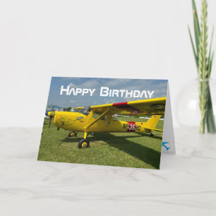 Cartão Foto de avião, Aniversário de Piloto de Aviação Le
