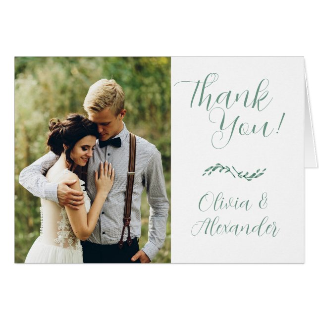 Cartão Foto De Casamento, Amor Em Sangue (Frente Horizontal)